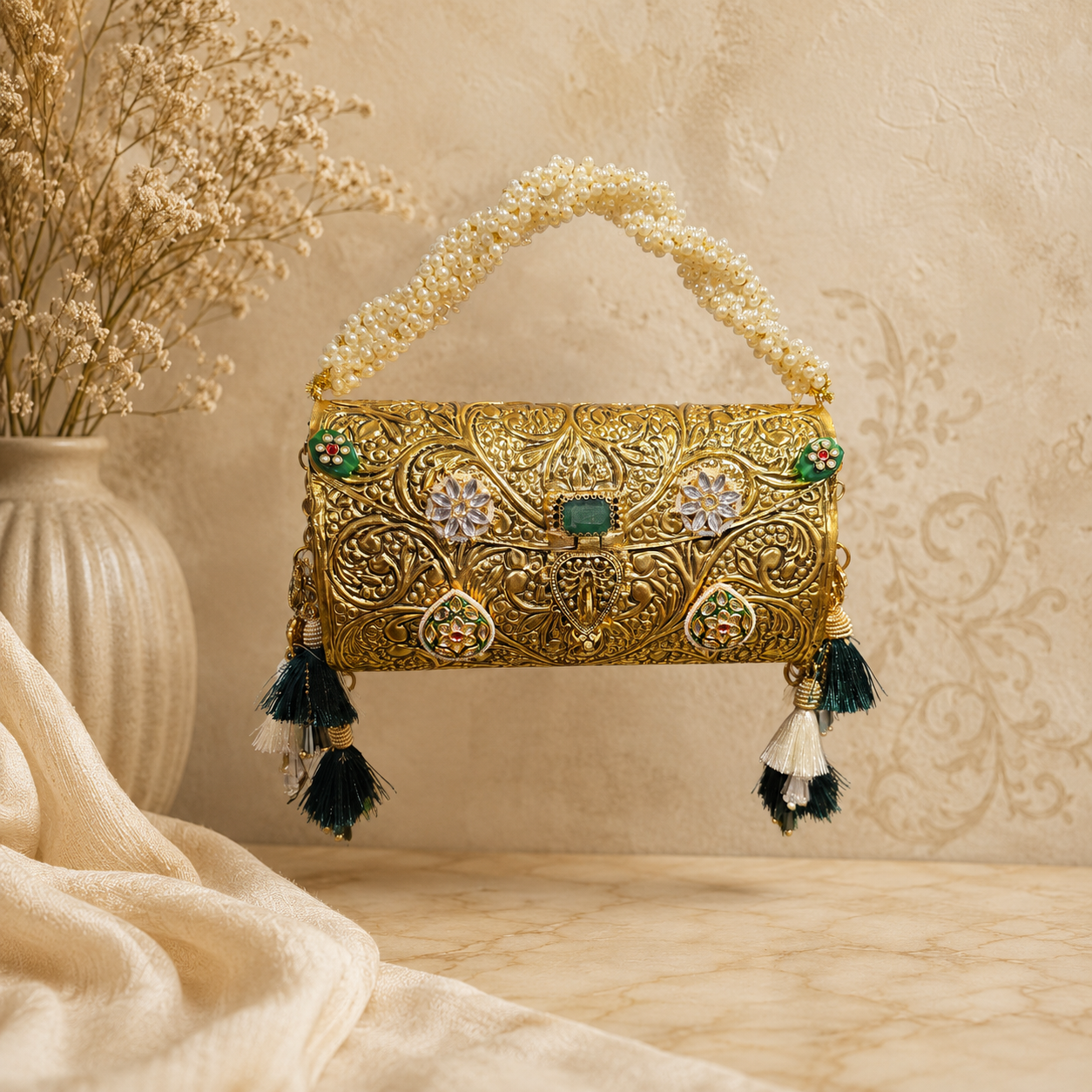 Arwa bag in antique gold Main image