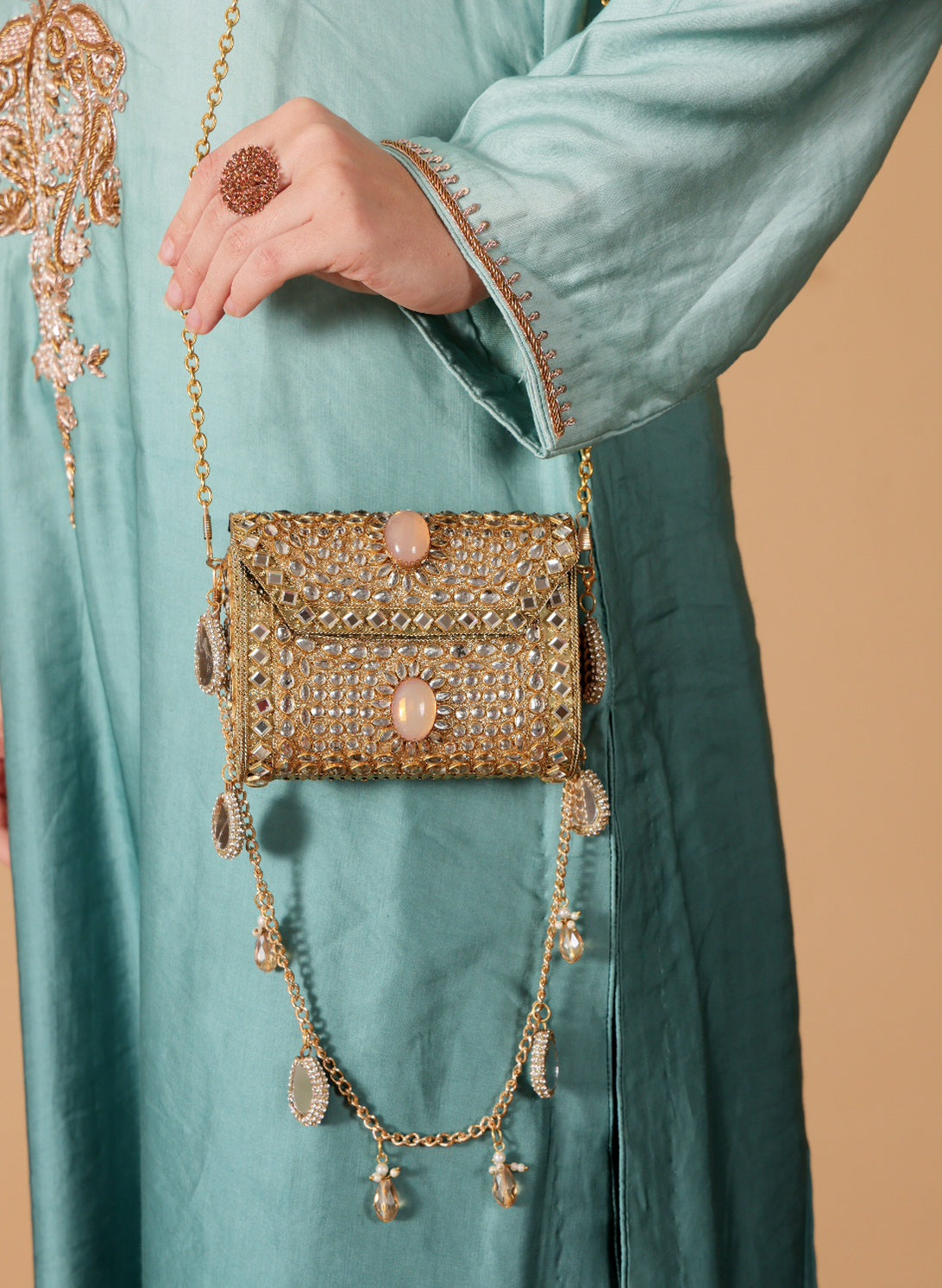 Ira mini mosaic bag [pink]