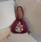 Hafsa potli [Maroon]