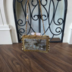 Nadia Clutch[ black mother of pearl]