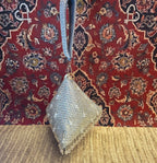 Pyramid bag in silver