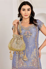Gota tissue dual shade potli
