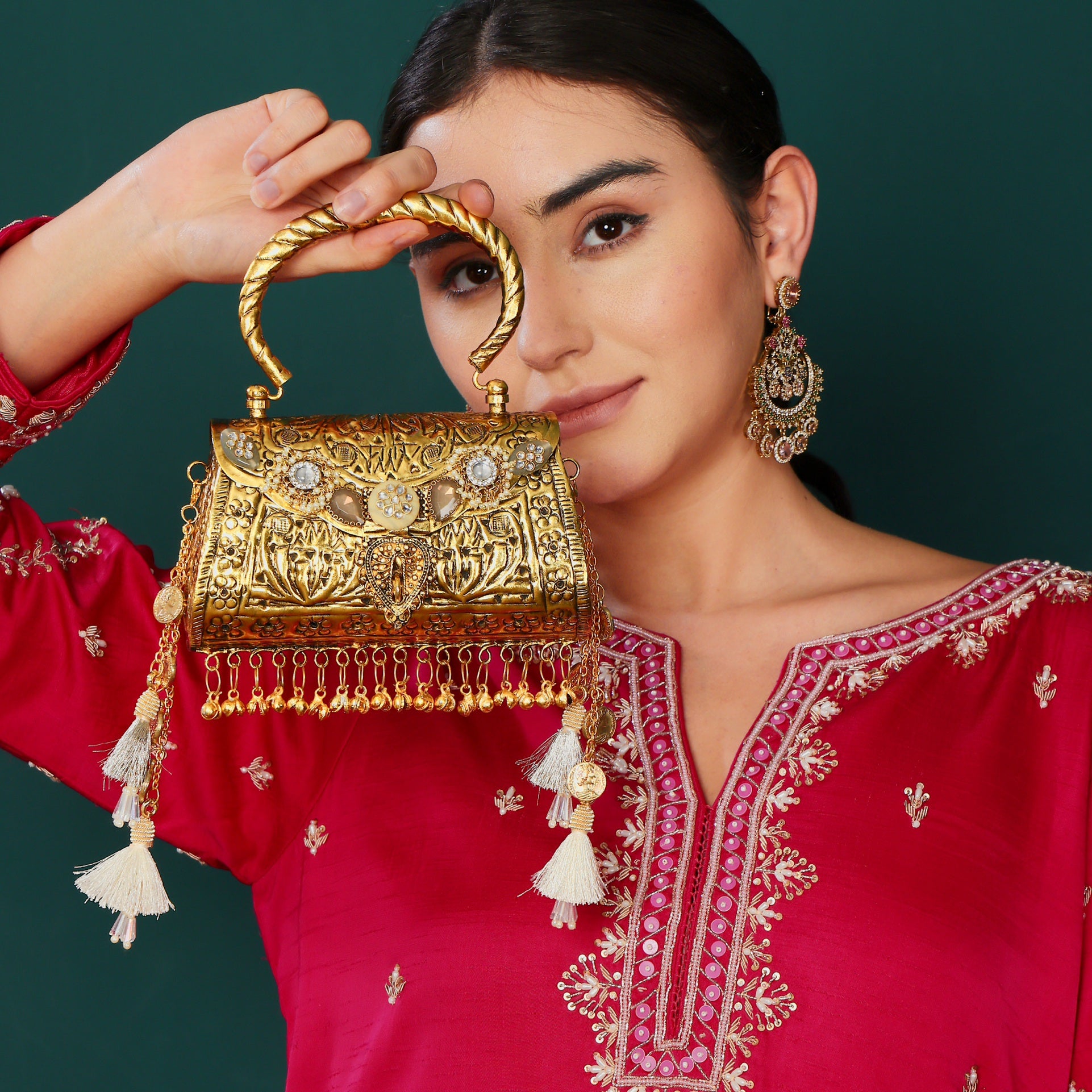 Alaka mini bag [ antique gold ]