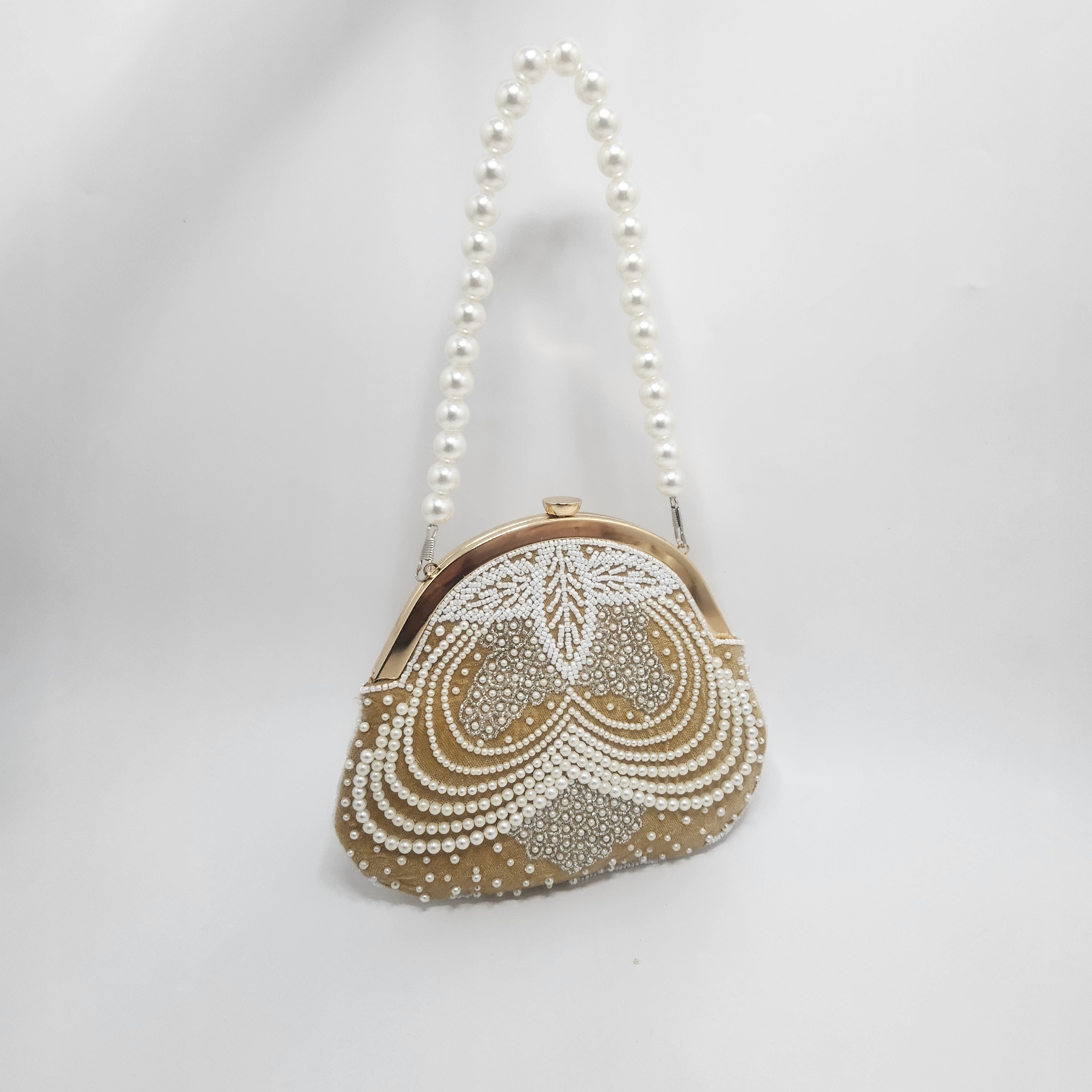 Rosette Cutch Bag in Peach Secondary image