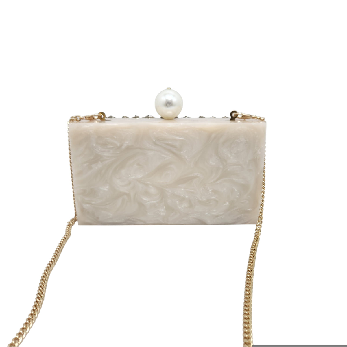 Paksh Clutch - Ivory white
