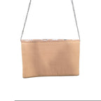 Peach floral bead bag