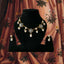 Pearl Droplet Meenakari Necklace Set in blue