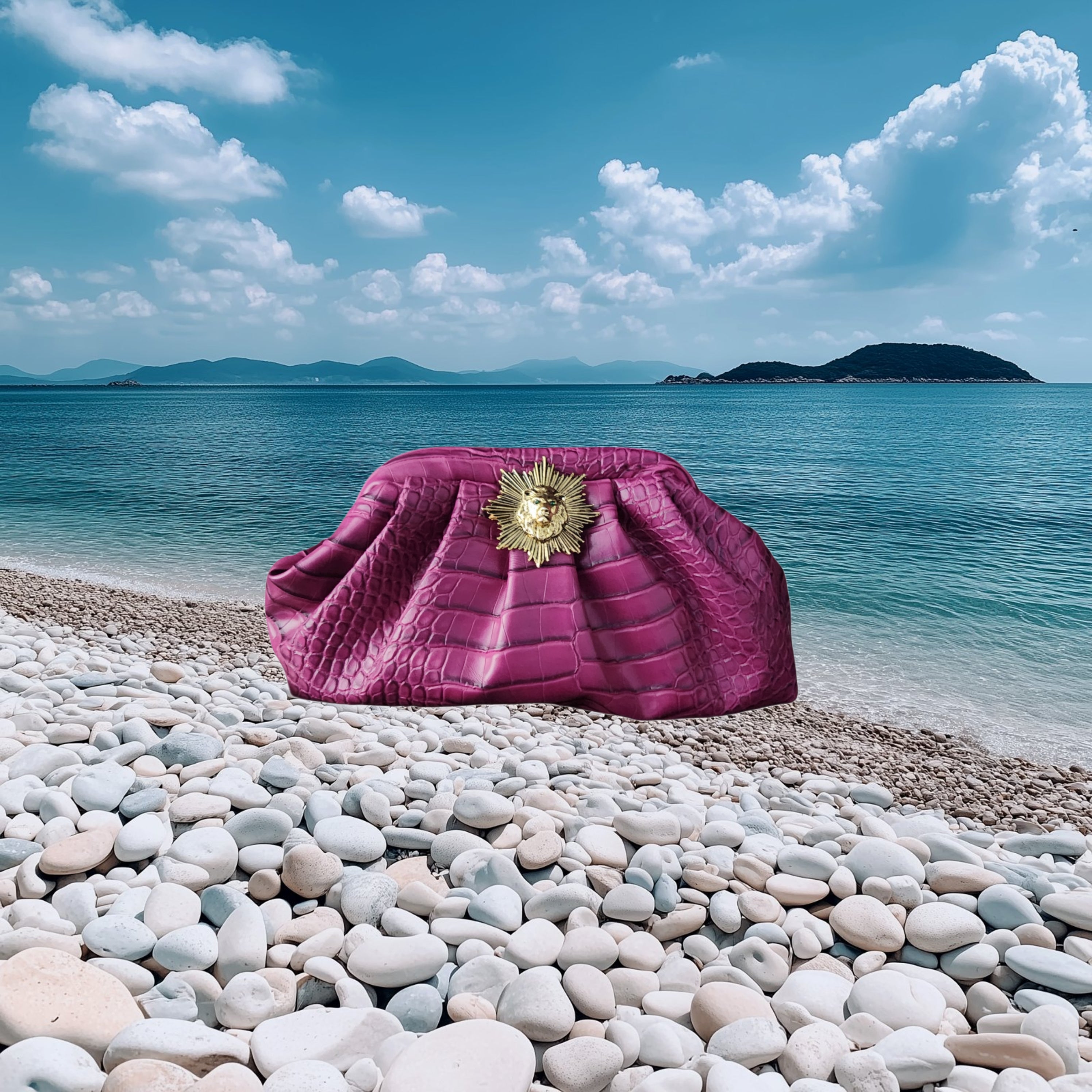 Lion Pouchette - Hot Pink