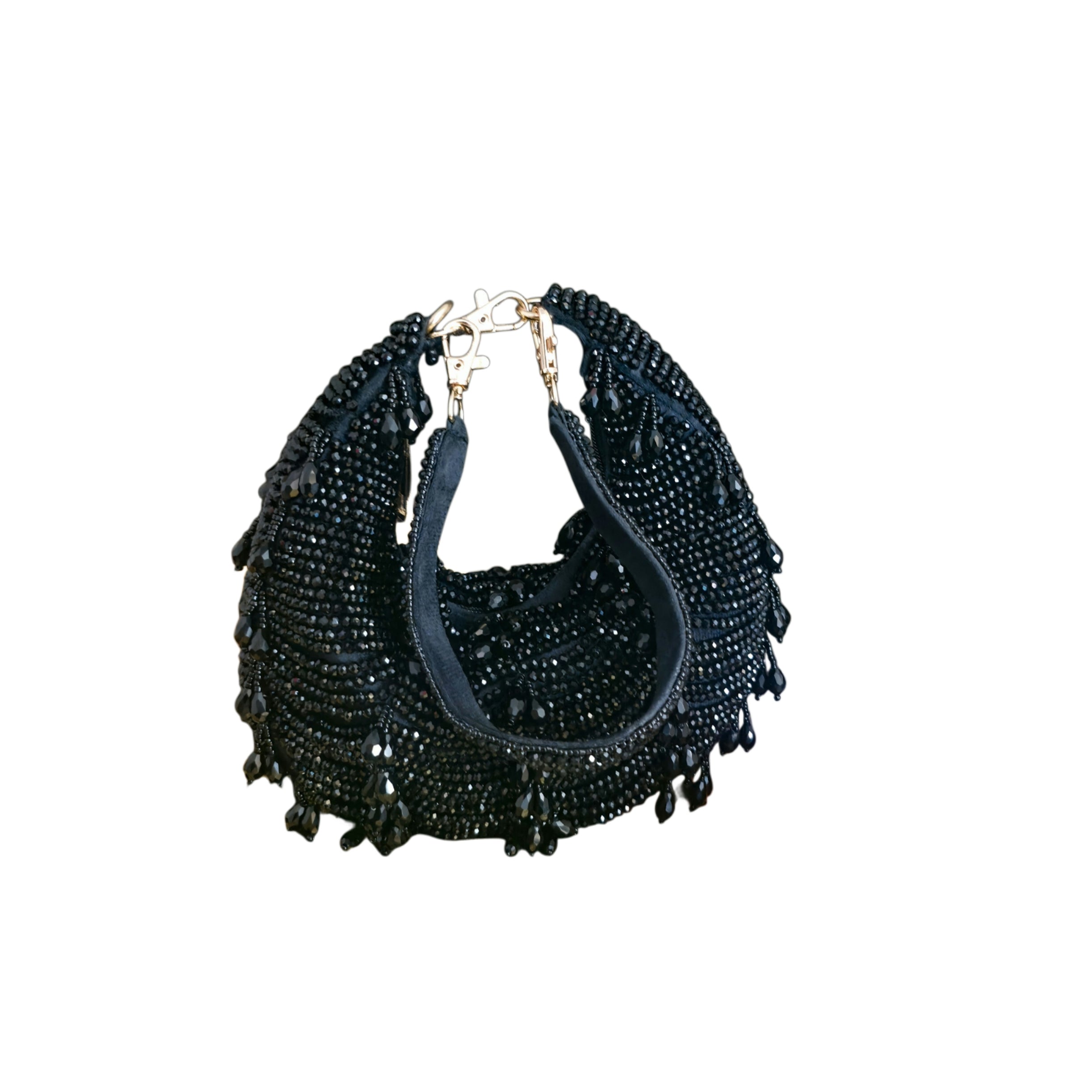Crystal Droplet moon bag in [Black] Secondary image