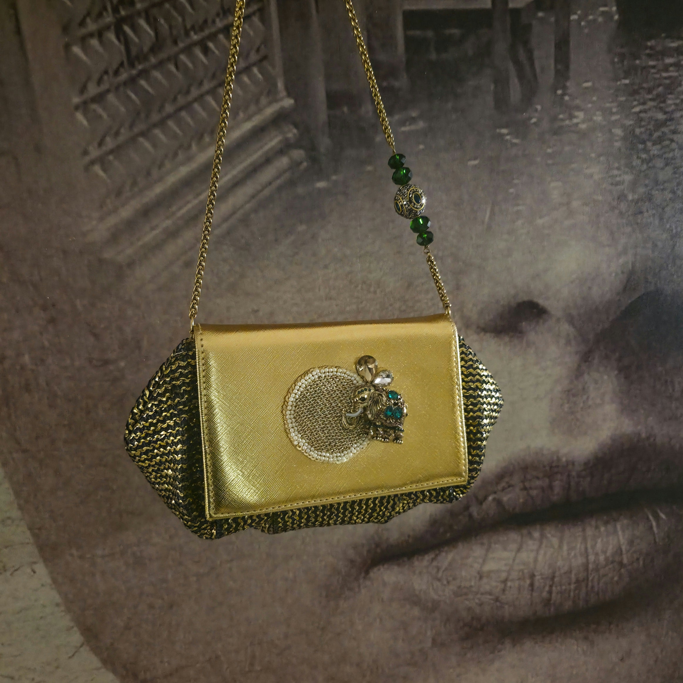 Elephant batua bag