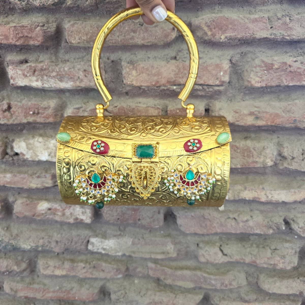 Kundan drum handle bag