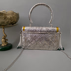Vedika bag - gold with silver detailing
