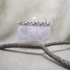 Paksh Clutch - Ivory white