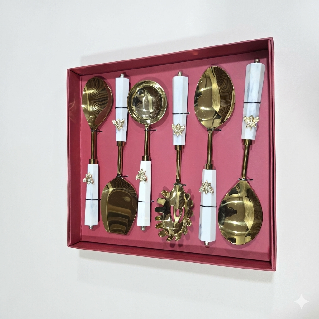 Beehive serving cutlery set of 6