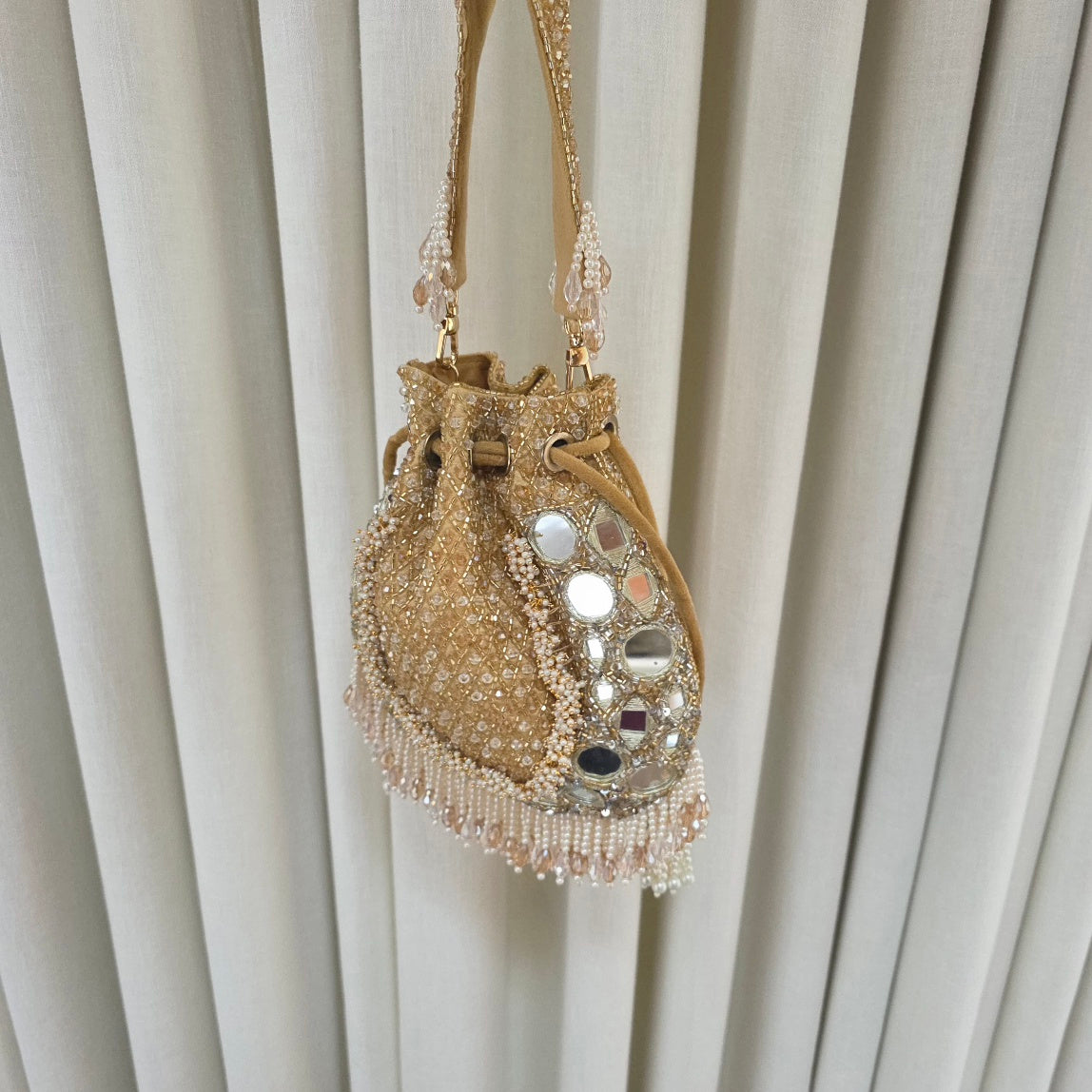 Mirror potli [ gold]