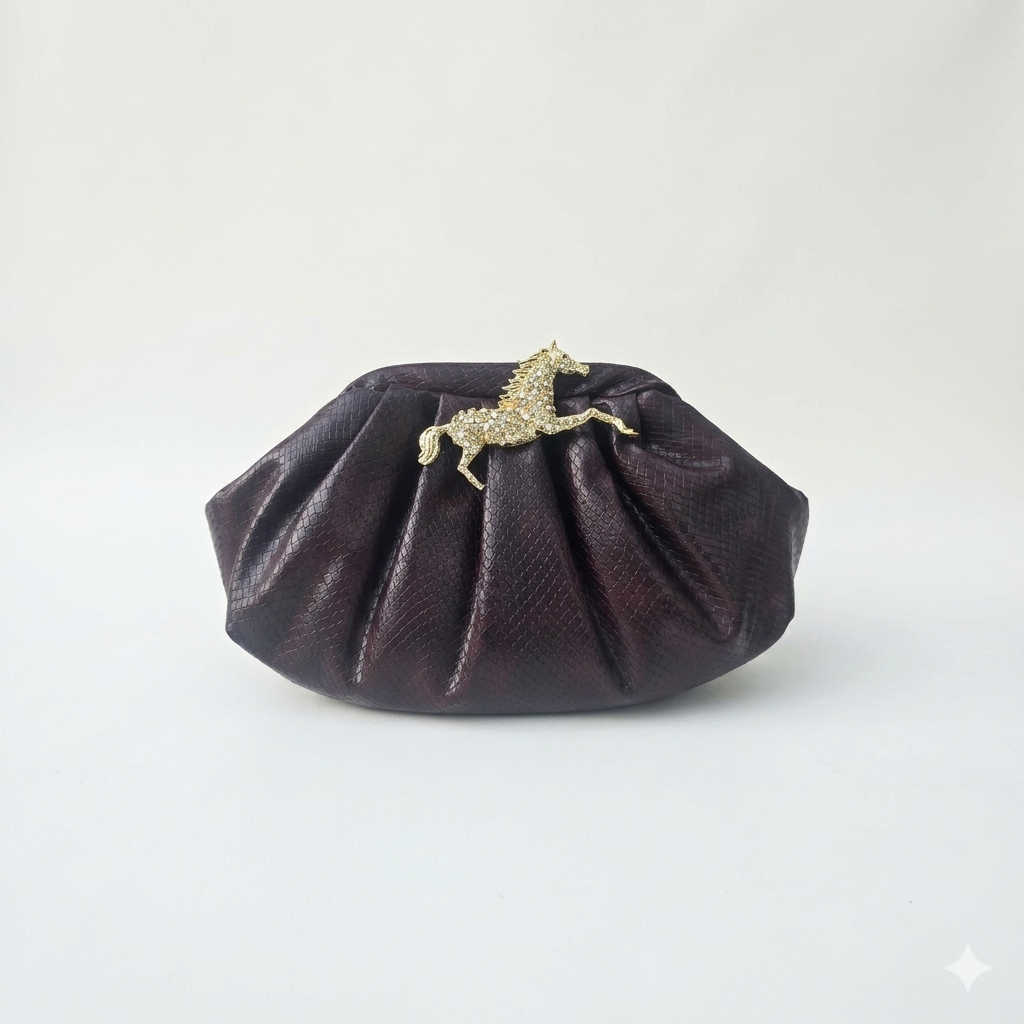 Horze pouchette bag [ Burgundy] Secondary image