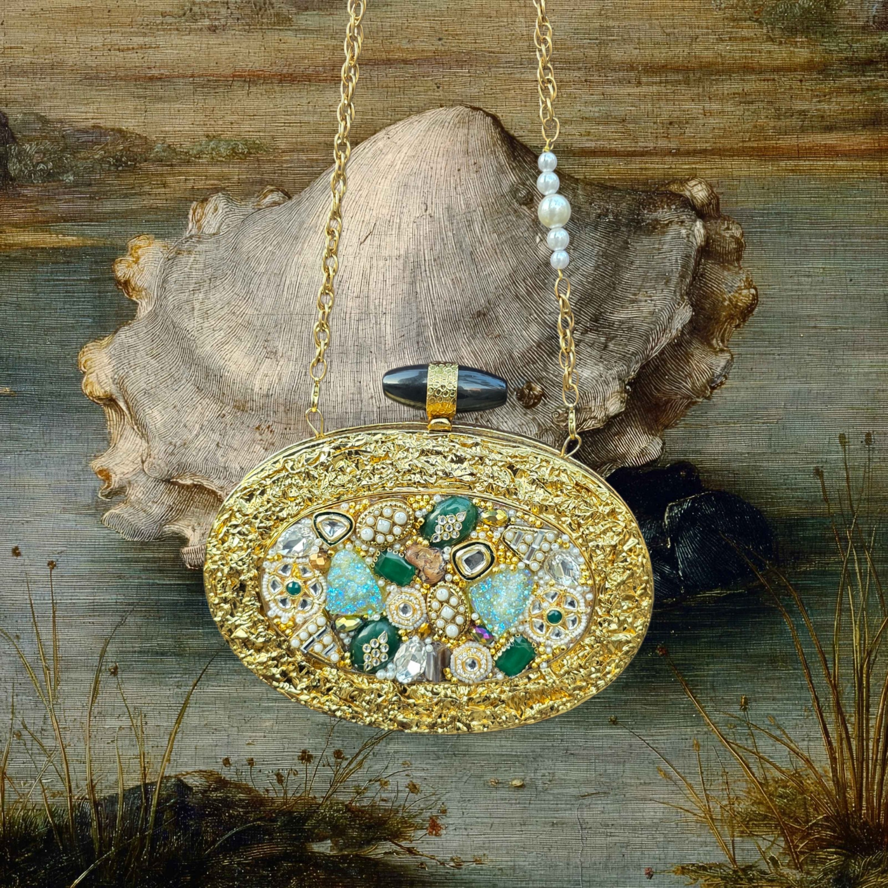 Mosaic with Pearl and Kundan Bag Main image