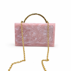 Pearl crystal bunch handle bag [Baby Pink]