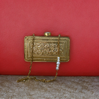 Meenakari filigree clutch bag [ gold]