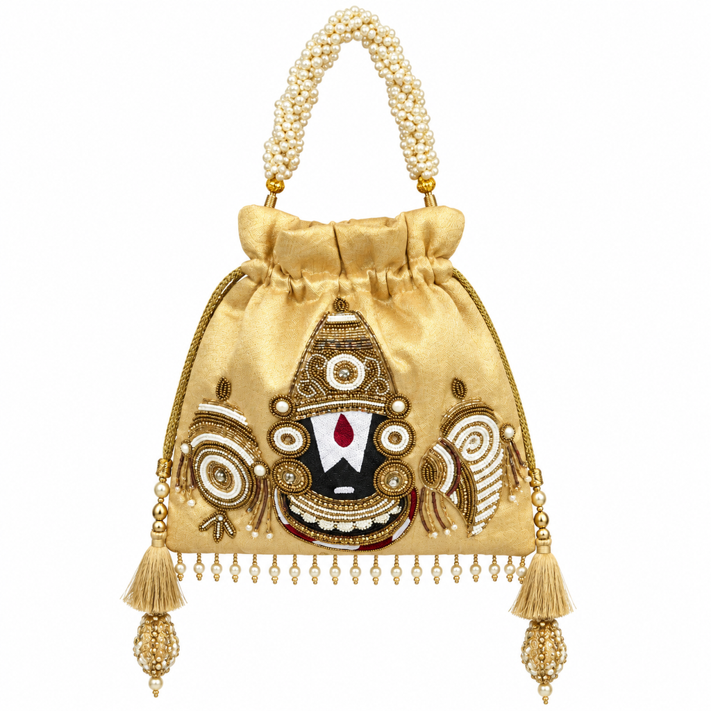 The Tirupati potli bag [ Golden]