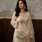 Celestial Ivory Gold Bag