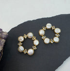 Pearl Chip Zirconia Hollow Studs