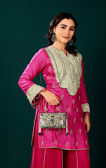 Vedika bag - gold with silver detailing