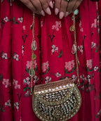 Mini kundan mosaic bag