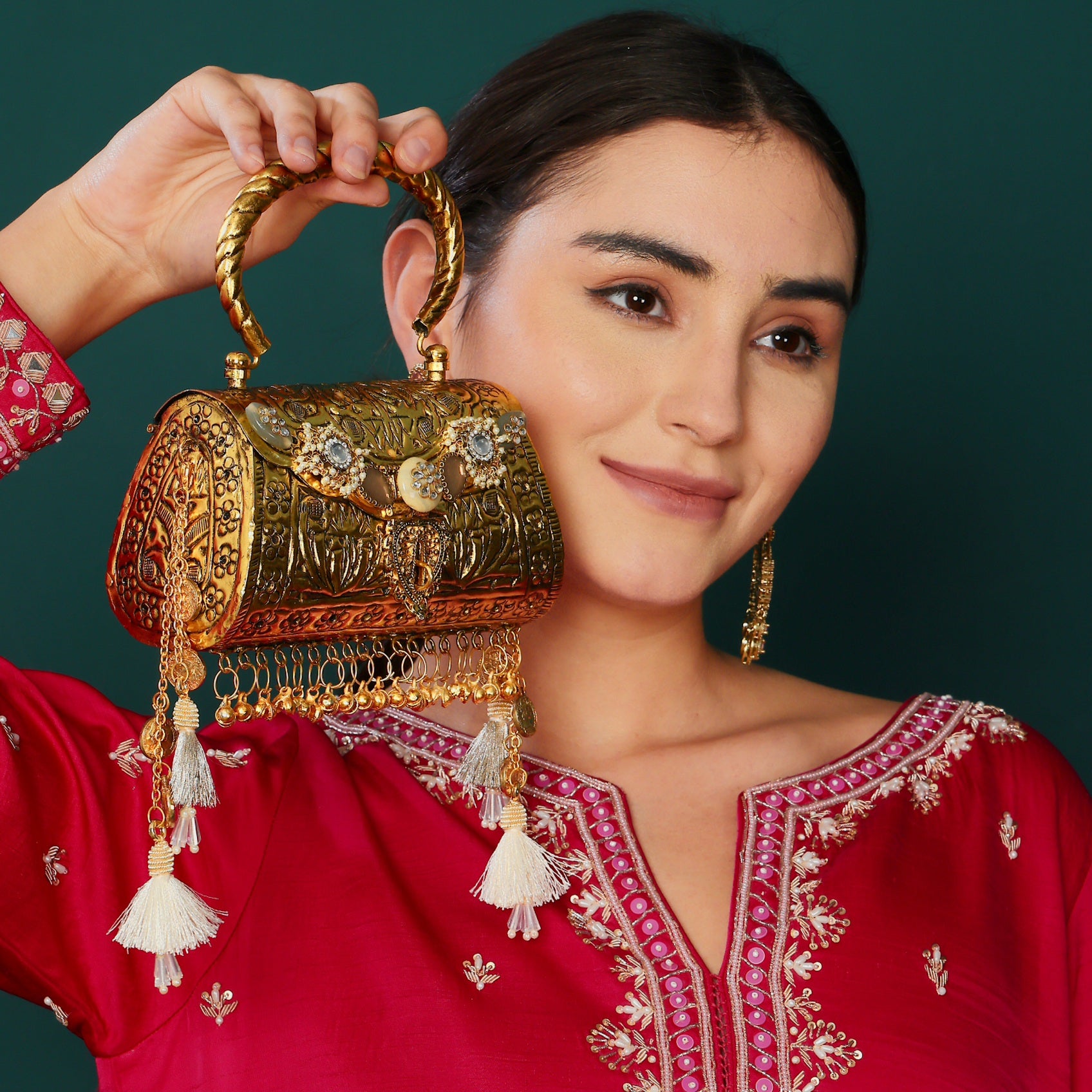 Alaka mini bag [ antique gold ]