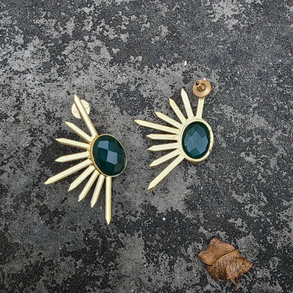 Arrow studs [green]