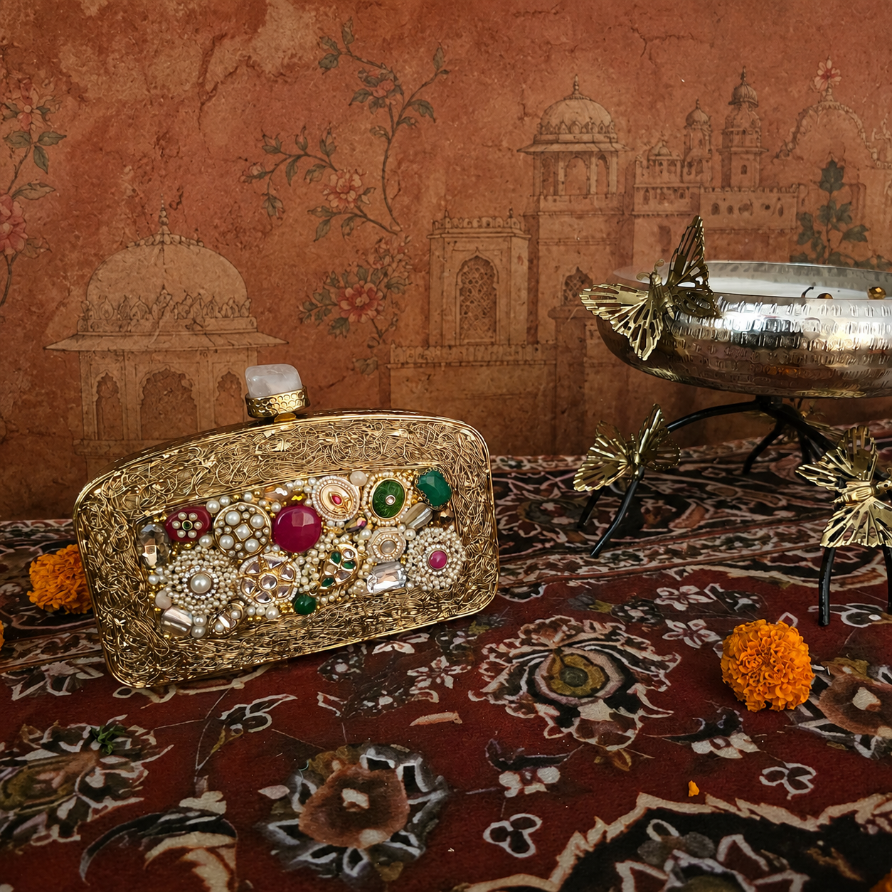 Mosaic kundan bag Secondary image