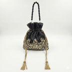 Black sequin Potli