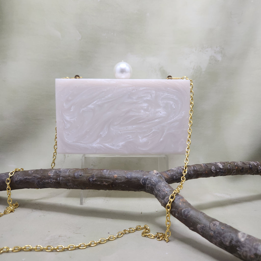 Paksh Clutch - Ivory white