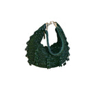 Crystal Droplet moon bag  [Emerald green]