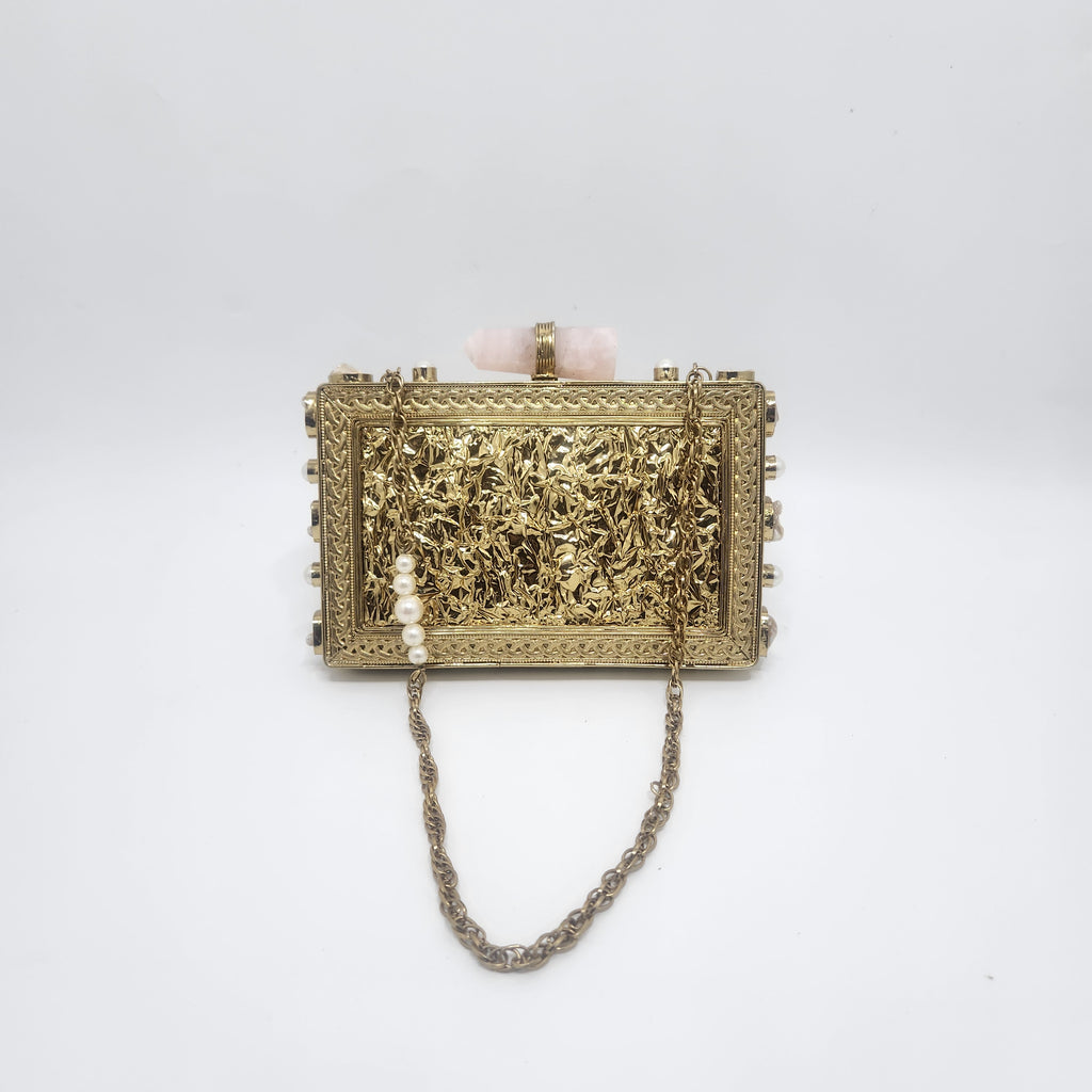 Nadia Clutch[ black mother of pearl]