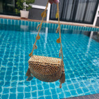 Mini mirror bag in gold