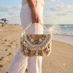 Banjara Bag (Gold and White)