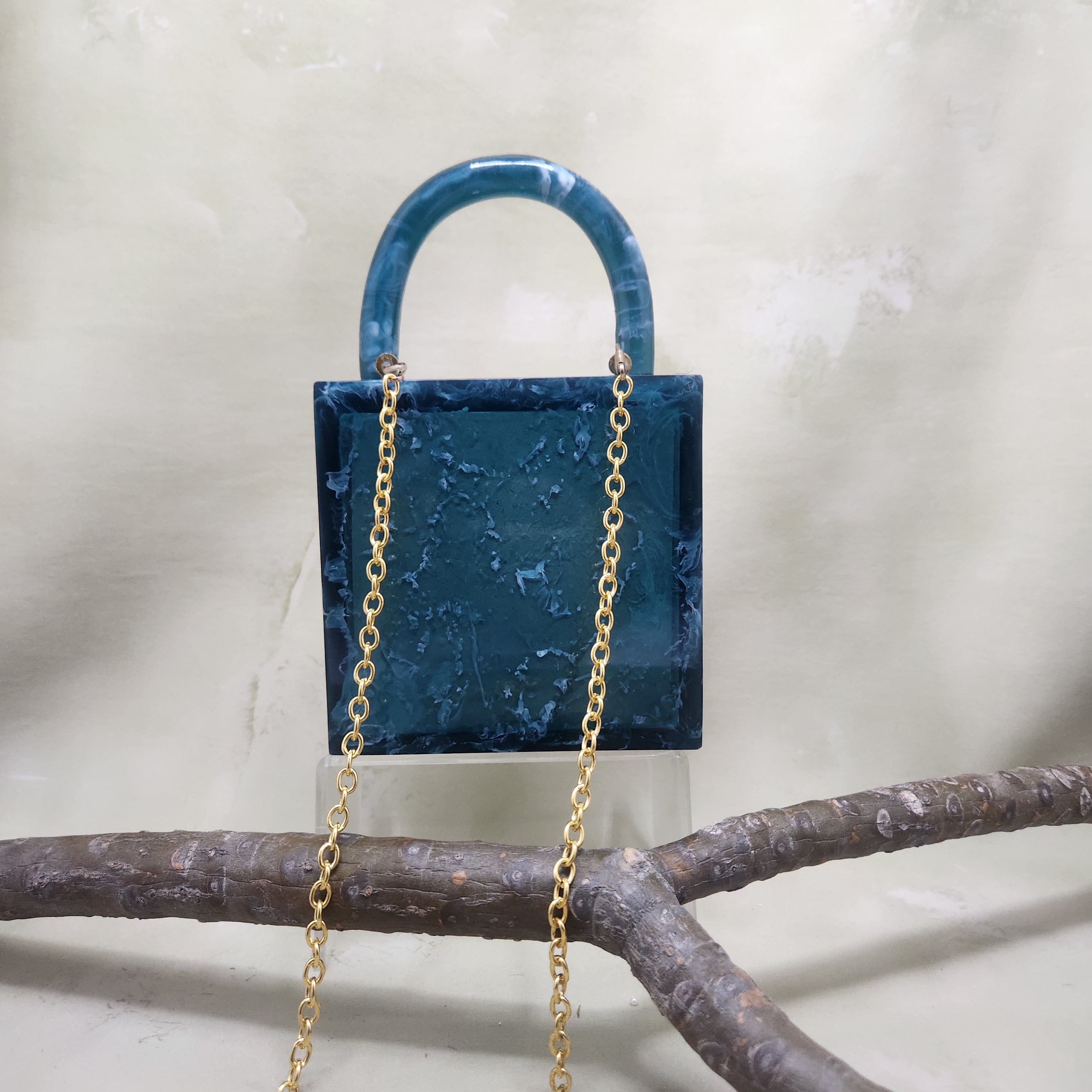 Feather saga evil eye mini [ Emerald green]