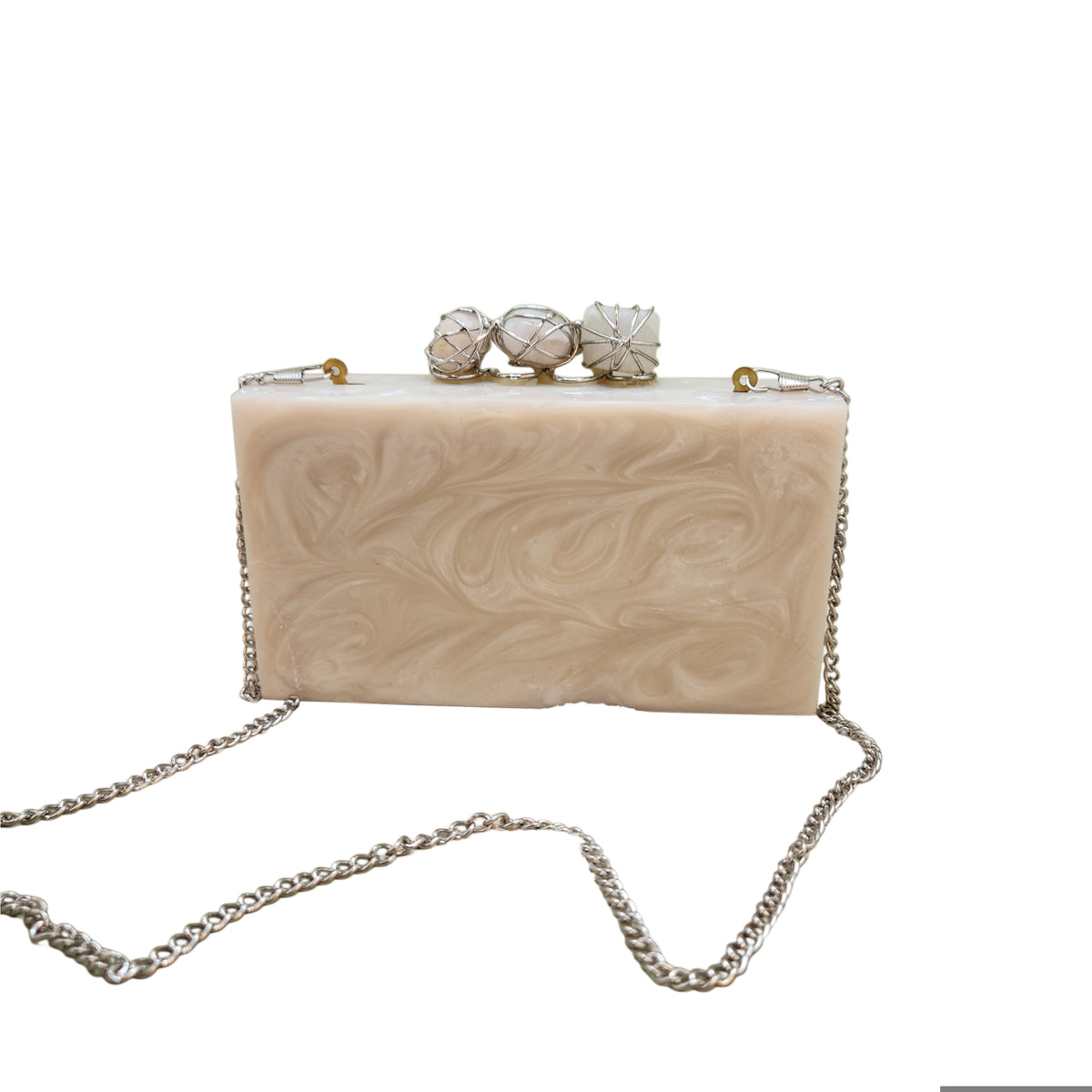 Three Stone Criss Cross Clutch