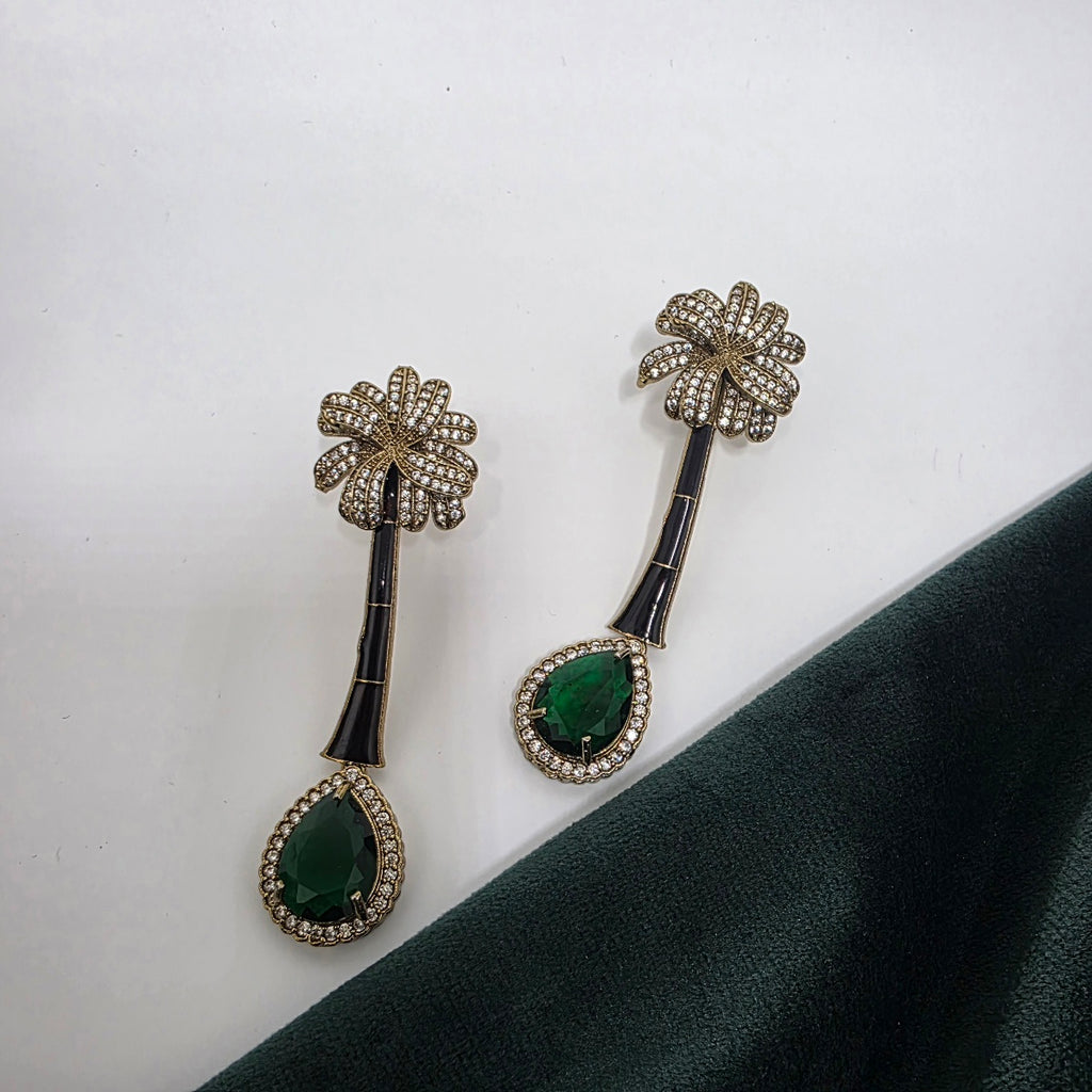 Palm flower earring