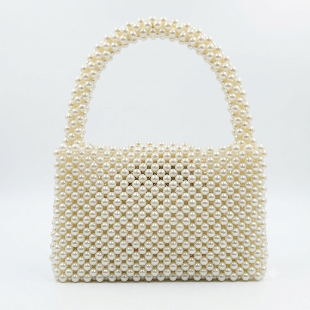 Mini Tote Pearl Weave Bag