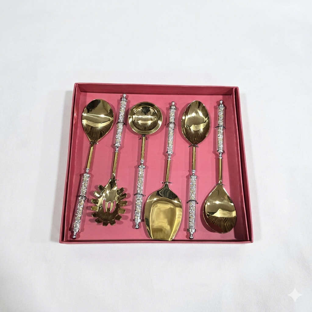 Sparkle cutlery serving set of 6