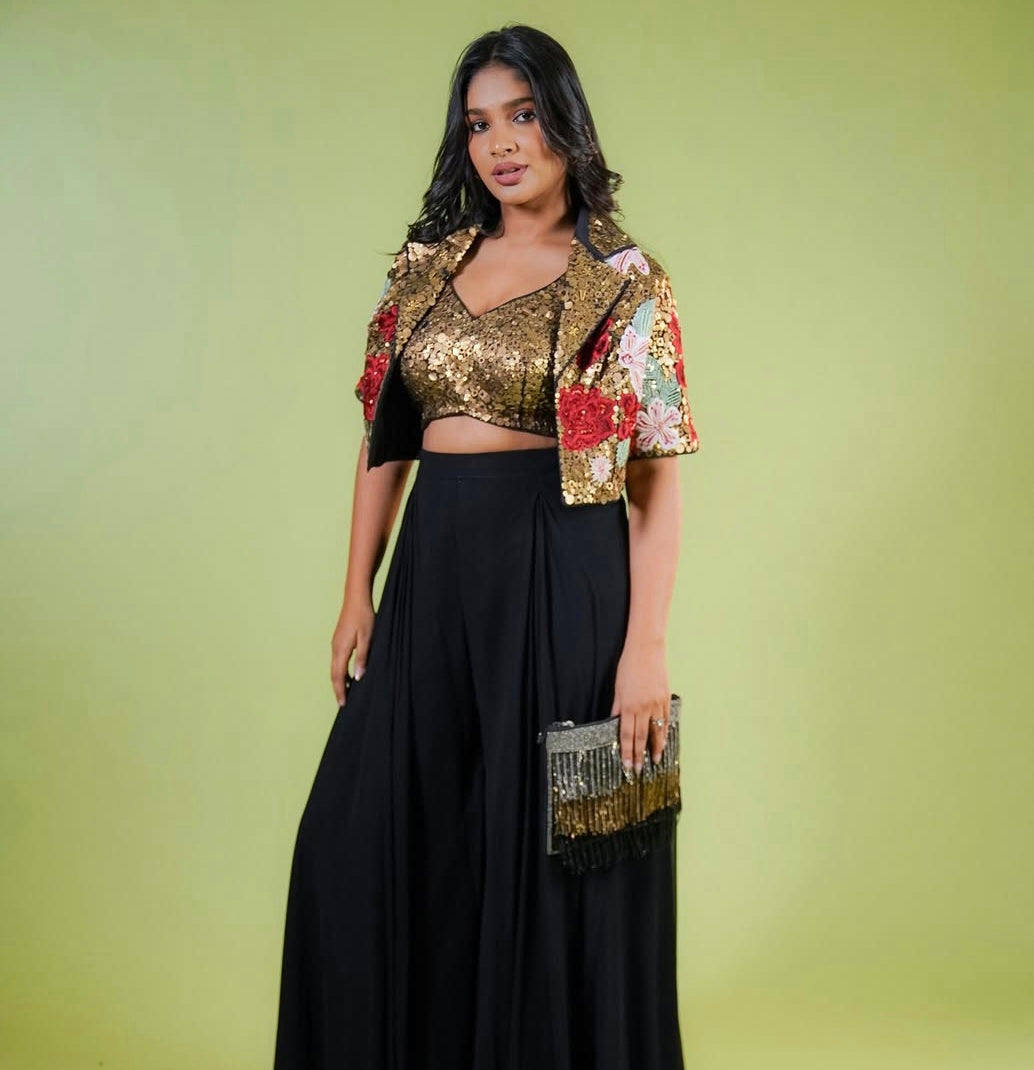 Frill flap bag