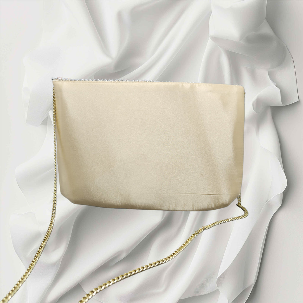3D Ivory Multi Flower Bag