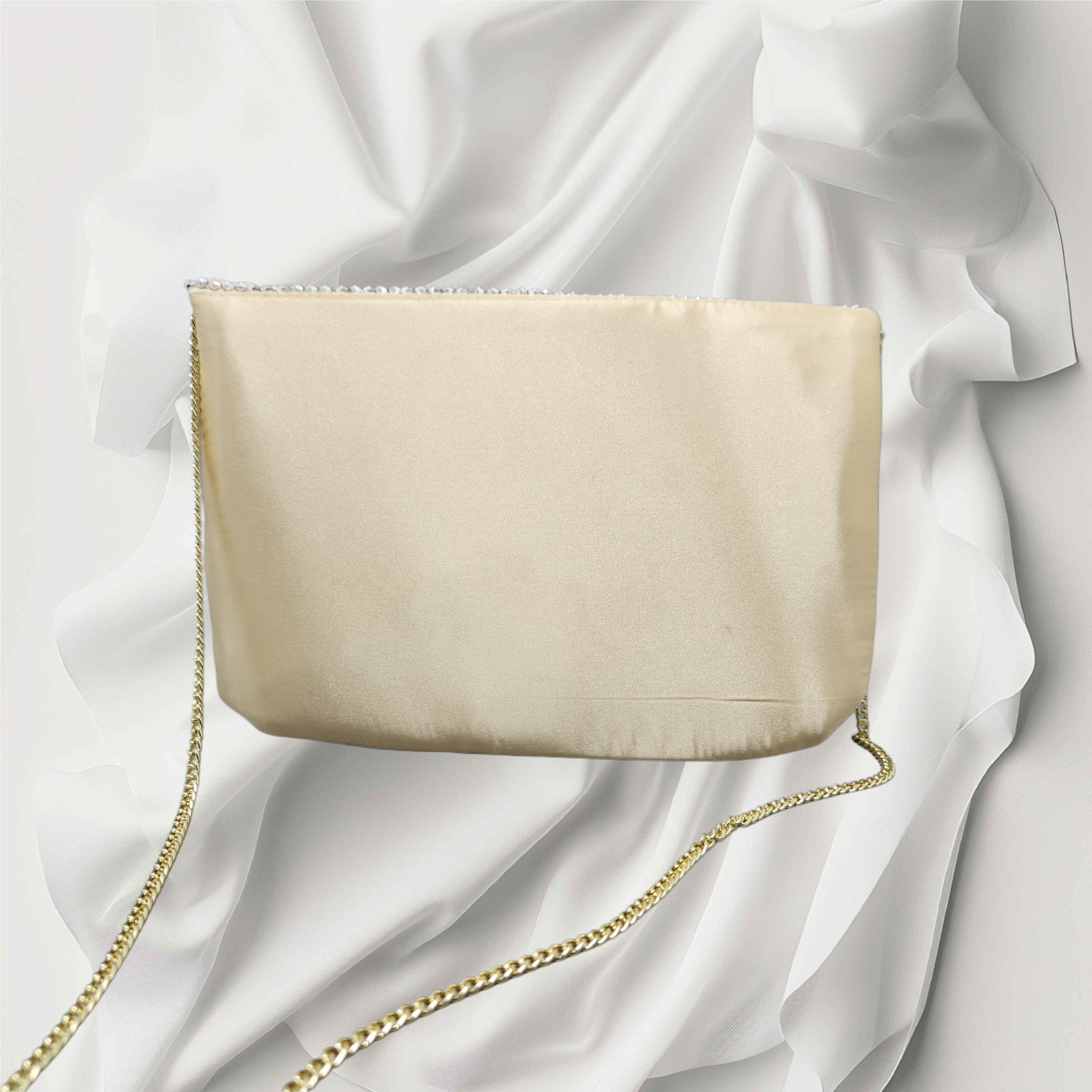 3D Ivory Multi Flower Bag