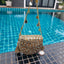 Mini mirror coin bag gold & silver