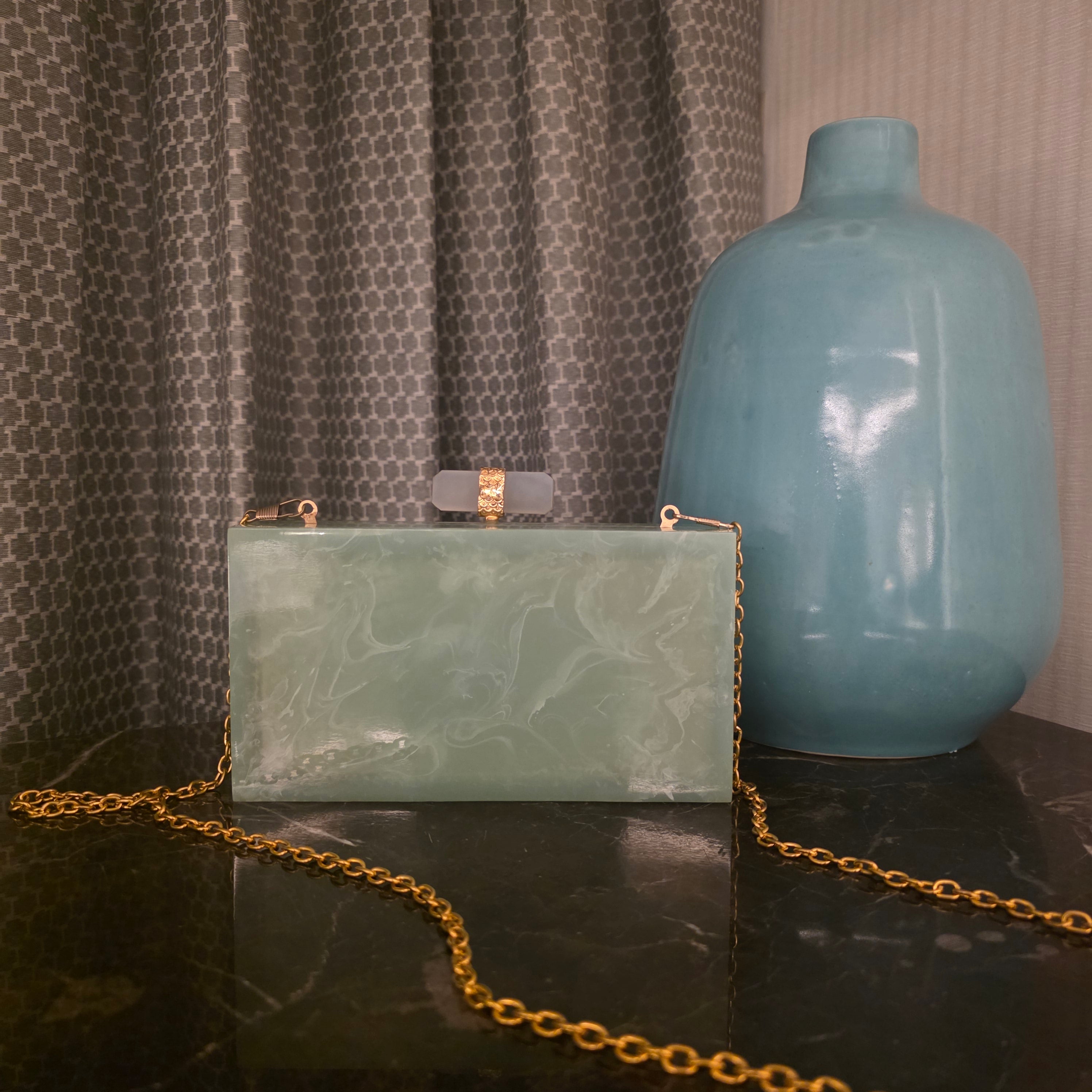 Moraccan Button Bag [mint green] Secondary image