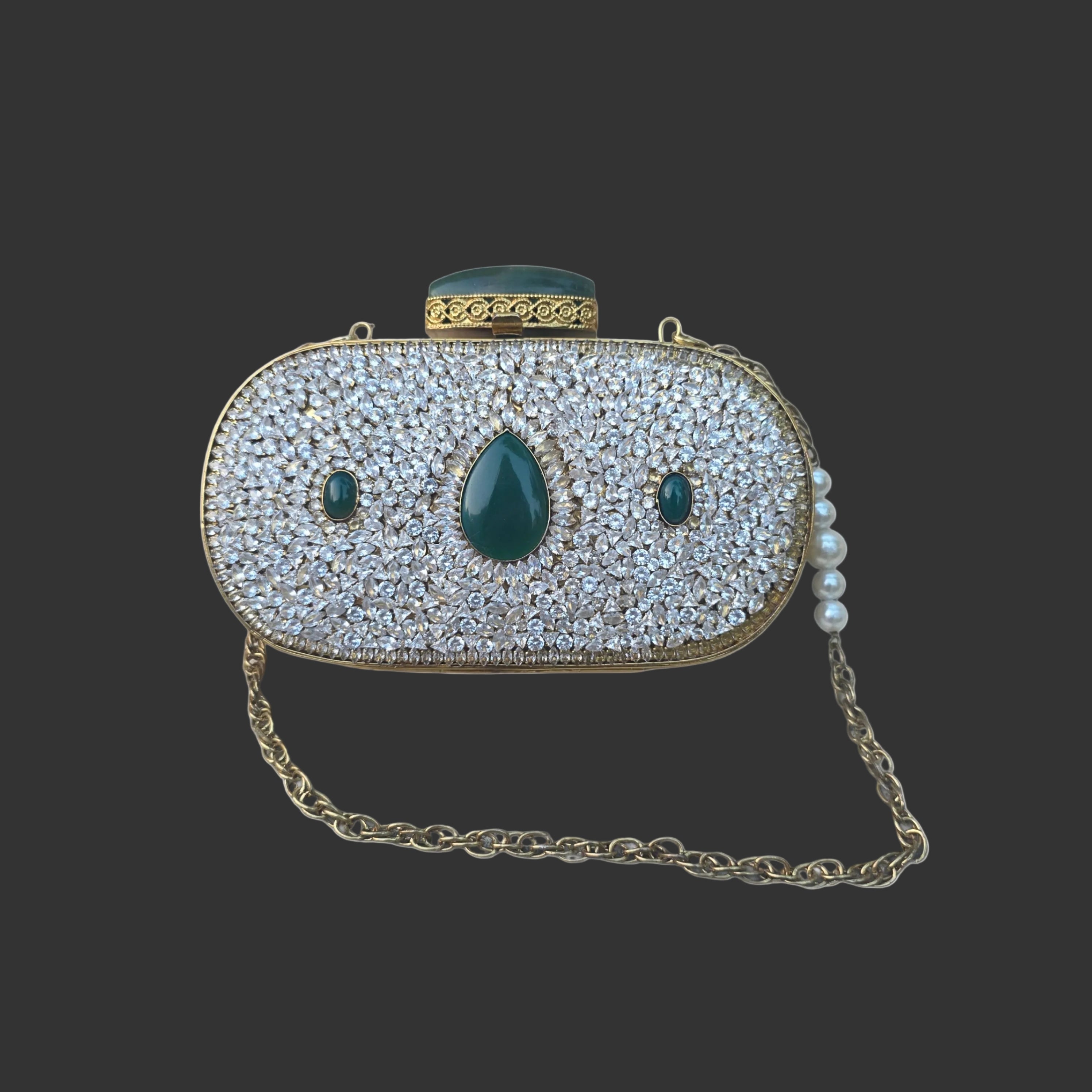 Crystal Bag With Hint Of Emerald Secondary image