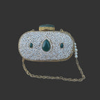 Crystal Bag With Hint Of Emerald