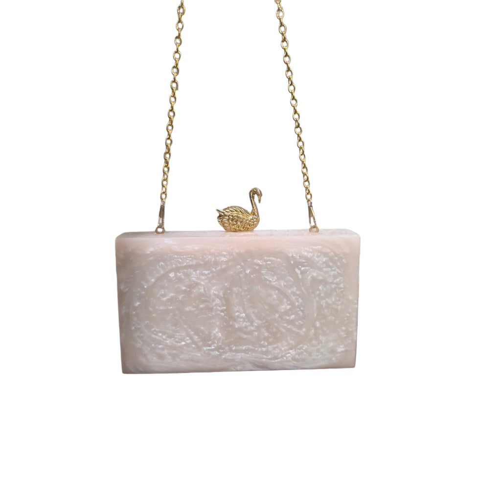 The Swan Mosaic Clutch